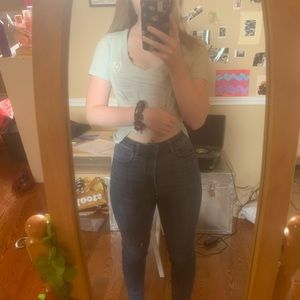 American eagle super high rise jeans